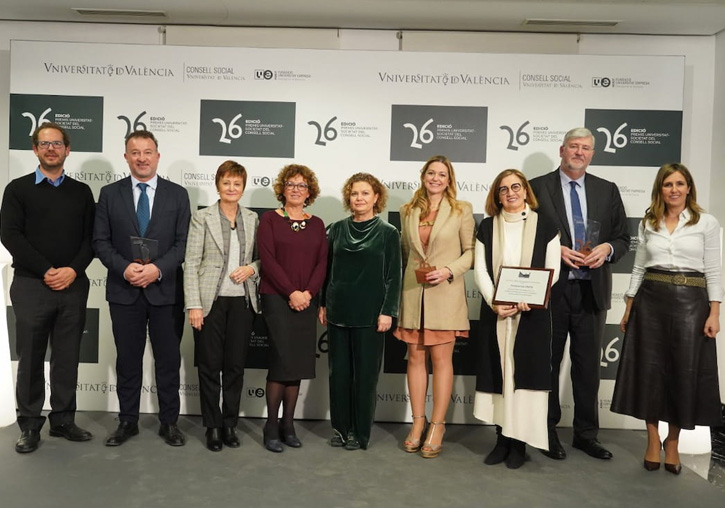 Entrega de la 26 edición de los Premios Universidad Sociedad de la Universitat de València